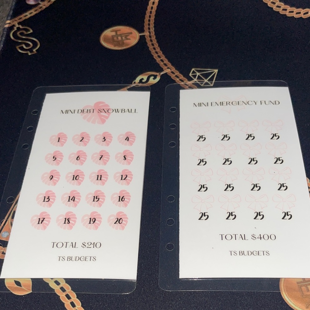 Small Budget Sinking Fund Tracker Set by TS Budgets